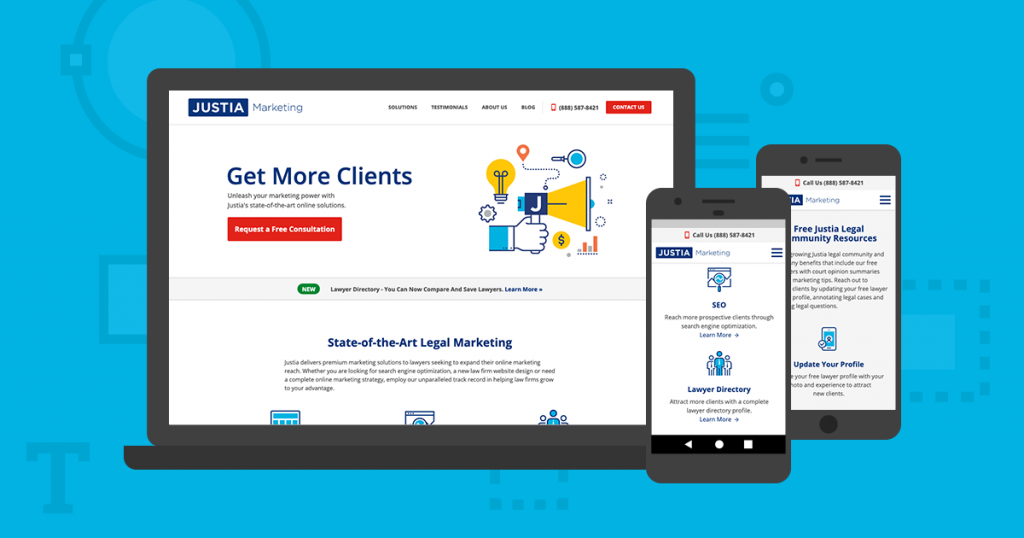 Justia Launches New Marketing Website