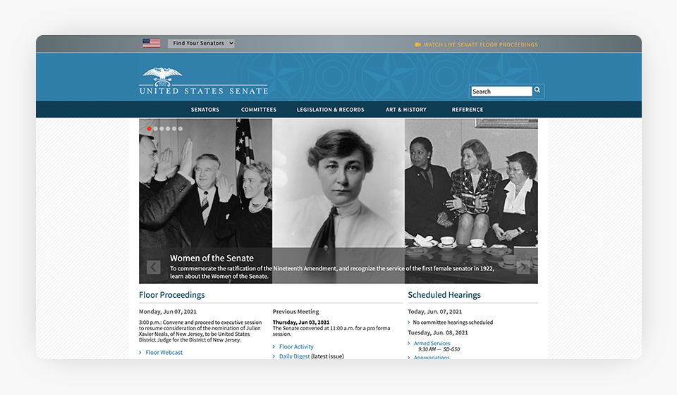 U.S. Senate Website