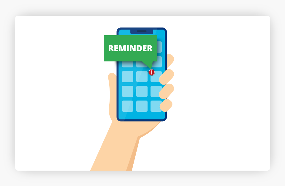 Reminder on Cell Phone
