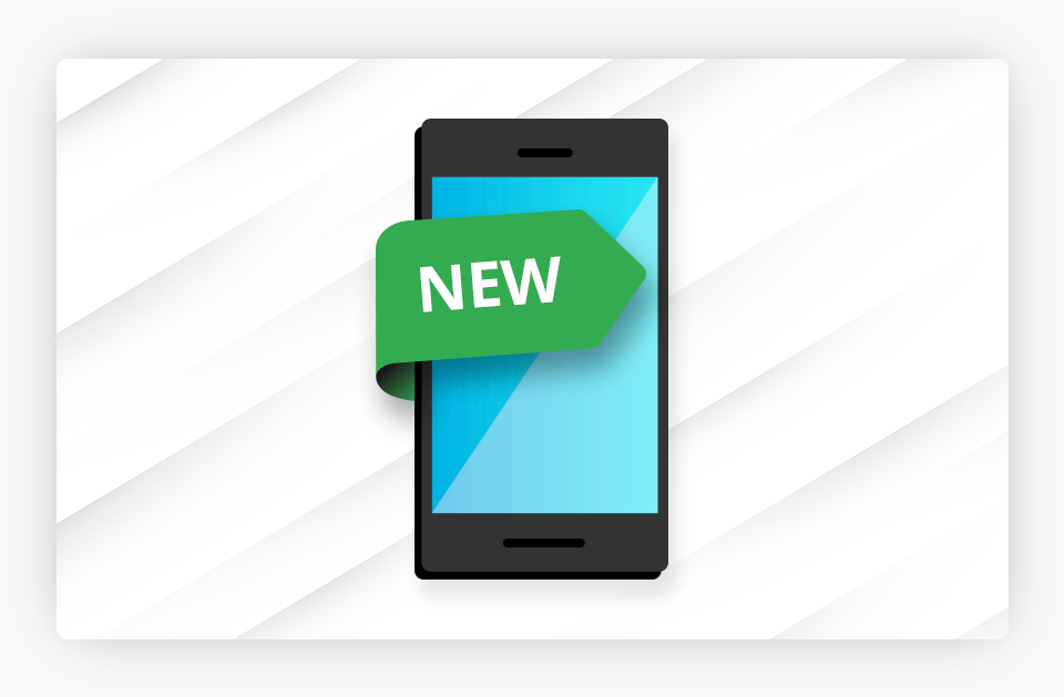 Cellphone With a New Message in front of it